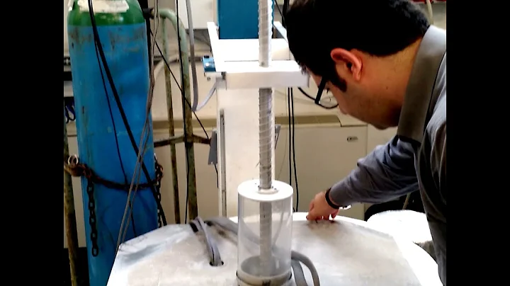 Testing lunar ice drill design