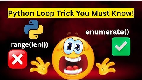 Missing Python’s Secret Weapon🚀,If You’re Still Using range(len()) | Learn through Animations✅