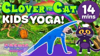 NEW! Clover the Lucky Cat - A St. Patrick's Day Kids Yoga Adventure