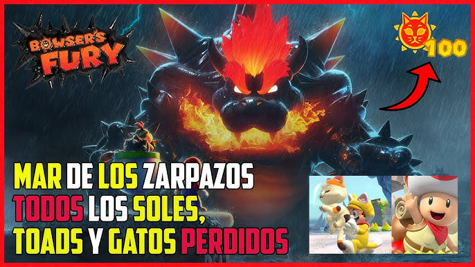 🐱ISLA FORTUNA: Todos los 5 SOLES FELINOS I Guía Bowser´s Fury I Nintendo  Switch🔥 