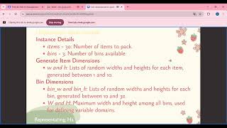 Two dimensional bin packing problem  - Using OR Tool
