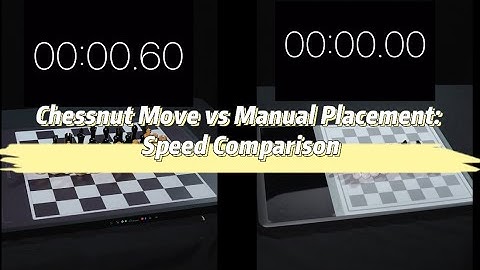 Chessnut Move vs Manual placement：Speed comparison #ChessnutMove #Chess960 #SetupMadeEasy