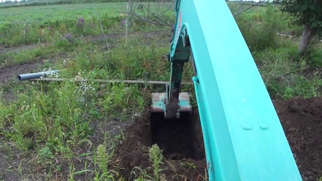 ユンボで浅井戸を掘ってみる実験