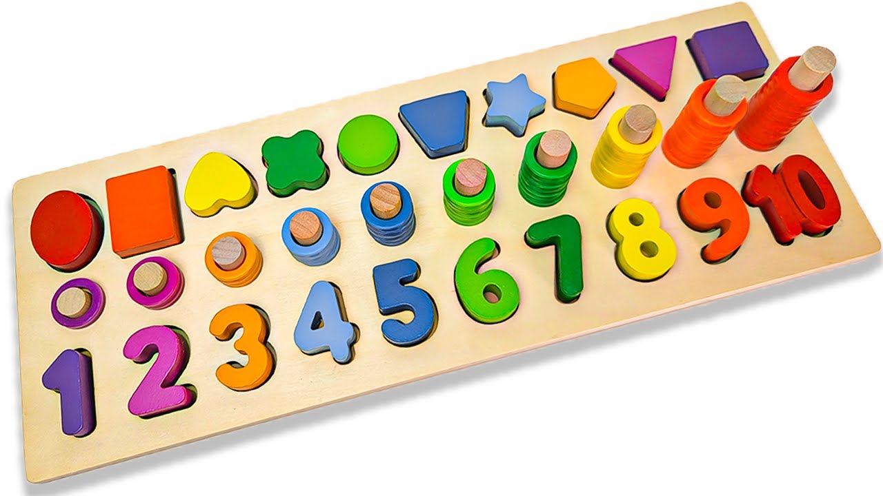 Best Learning Numbers, Shapes & Counting 1 - 10 | Preschool Toddler ...