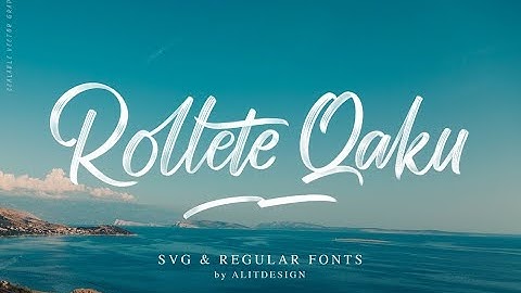 Rollete Qaku SVG font