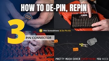 How to de-pin and re-pin automotive wiring connectors using D81B3, 3-terminals