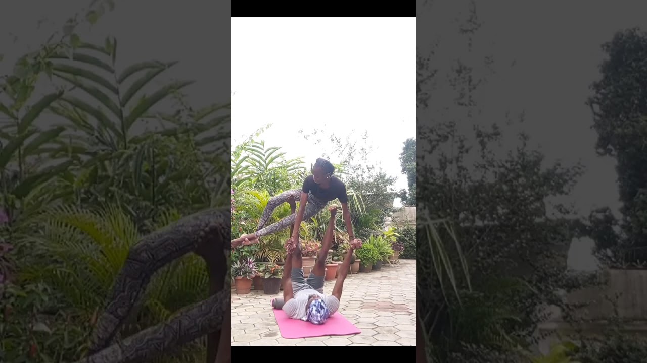 Vishnu's couch twist Acroyoga