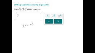 Writing Expressions Using Exponents (ALEKS Examples)