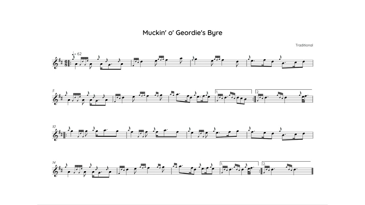 The Muckin' o' Geordies-'s Byre, low pitch half speed