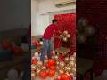 How to make balloon arch | balloon garland tutorial | birthday decoration ideas at home |#ytshorts
