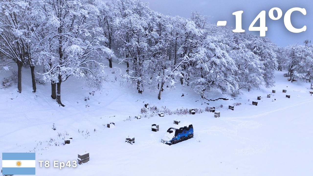 FRIO EXTREMO MORANDO EM UM MOTORHOME | Os perrengues NÃO param em Ushuaia - T8 Ep43