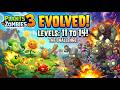 Plants vs Zombies 3 Evolved Adventures Level 11 to 