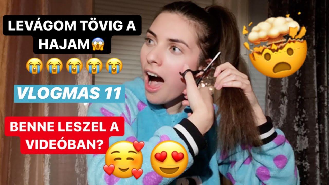 Levágtam a hajam tövig😱VLOGMAS 11