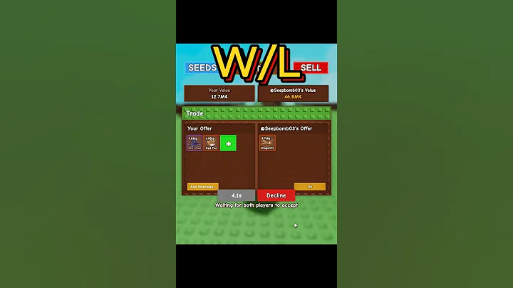 Trading for Dragonfly in Grow a Garden💀 #roblox #growagarden #gaming #new #shorts