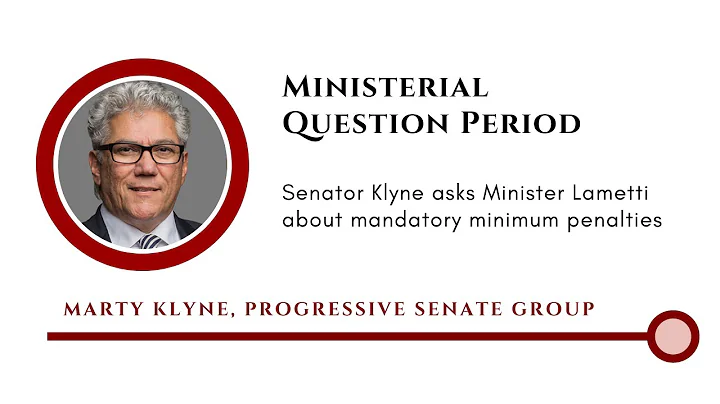 Senator Klyne asks Minister Lametti about mandatory minimum penalties - Oct 5, 2022 (English feed)