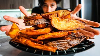 Potato wedges ALWAYS taste better at restaurants