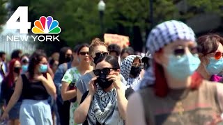 Columbia students defy university's 2 p.m. vacate deadline | NBC New York