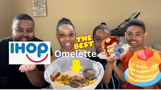 Family ranking IHOP pancakes & omelettes #foodvlog #omelette #pancake #foodie
