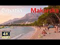 Makarska Riviera Croatia 🇭🇷 4K Sunset On The Promenade September 2021