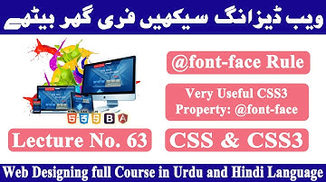 CSS @font-face Rule Tutorial in Urdu-Hindi || Easily Use Any font on any Website