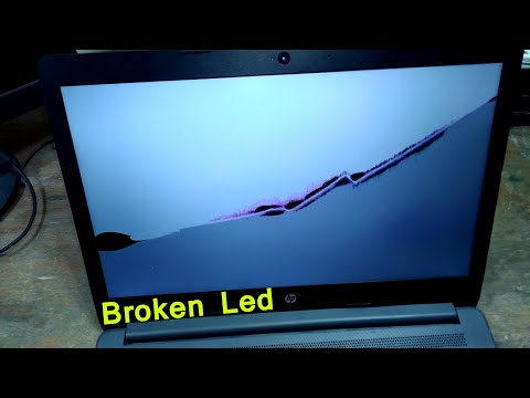 How to fix a broken HP laptop screen  Replace Laptop Screen  HP Laptop LED Cracked  PK Expert