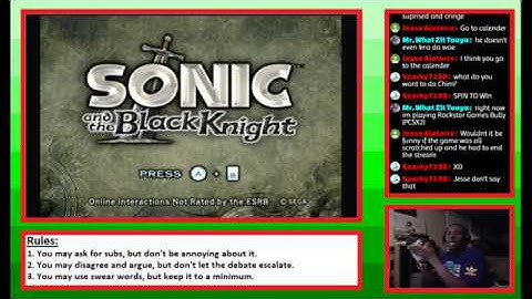 Livestream #26 - Sonic and the Black Knight [BLIND] - Part 1