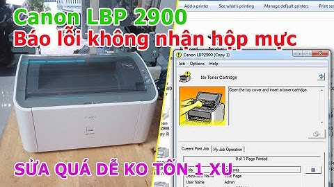 Máy in canon 2900 báo lỗi tường lửa khi cài