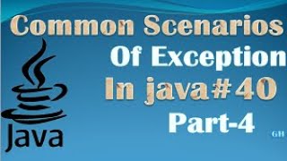 Common Scenarios Of Exception In Java || NullPointerException || NumberFormatException