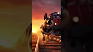 The Train Left, But Hope Stayed Behind…” 😭#dog #ai #animationstory #viral #shorts