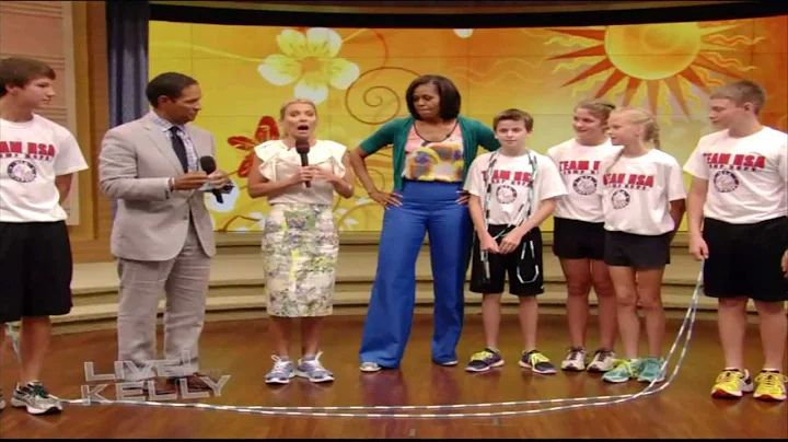 Live with Kelly - Michelle Obama surprises jump ro...