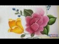 Como pintar en tela flores textile paint manteles individuales  pintura facil para ti