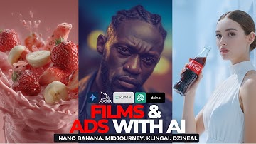 How to Create Films & Ads with AI | Nano Banana + MidJourney + KlingAI +   DzineAI