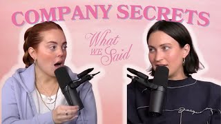 COMPANY SECRETS (from ex employees)