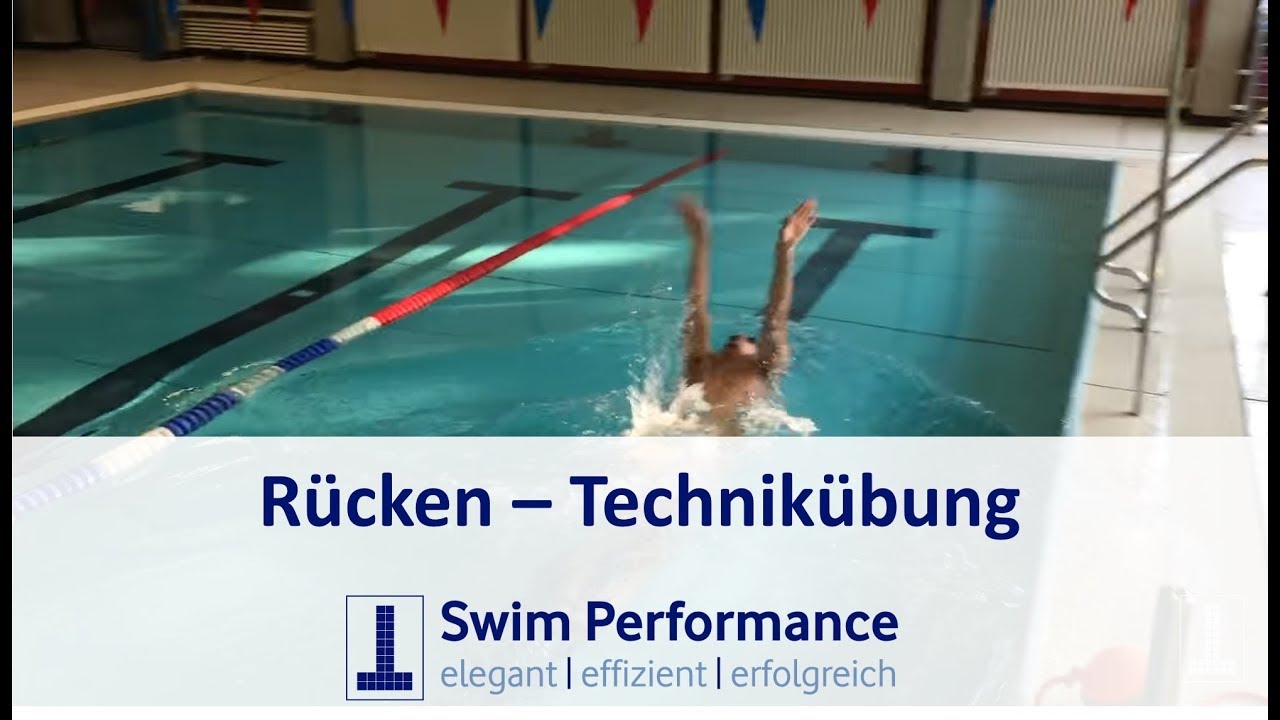 Rückenschwimmen mit Doppelarmzug /Doublestroke Backstroke technique
