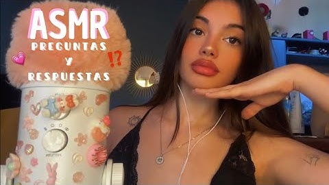 ASMR| Preguntas y respuestas de mis seguidores 💗 Q&A soft whispering