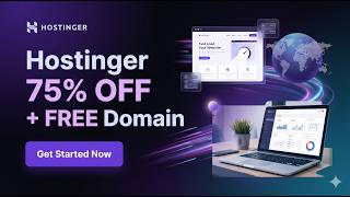 Hostinger 75% Off + Free Domain 2026 | Best Affordable Hosting Deal