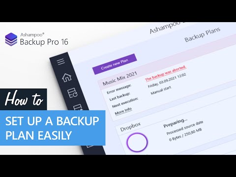 Ashampoo Backup Pro 16 - Set up a backup plan easily