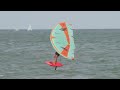 Wing foiling session raw footage  tack variations gybe variations foil slides