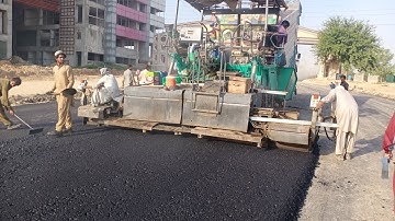 Asphalt Base Course Laying Step 05 || Laying Compaction Complete Procedure