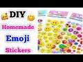 Diy  homemade emoji sticker   how to make sticker at home  easy emoji sticker making at home diy