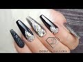 Black Mirror Nails. Nail tutorial. Sugar, chrome mirror nails tutorial. How to do coffin nails