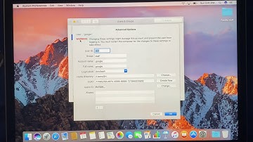 How to change user account name on a Mac?