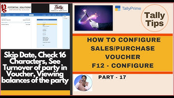 How to Configure Sales Voucher F12-Configure (Part-17)