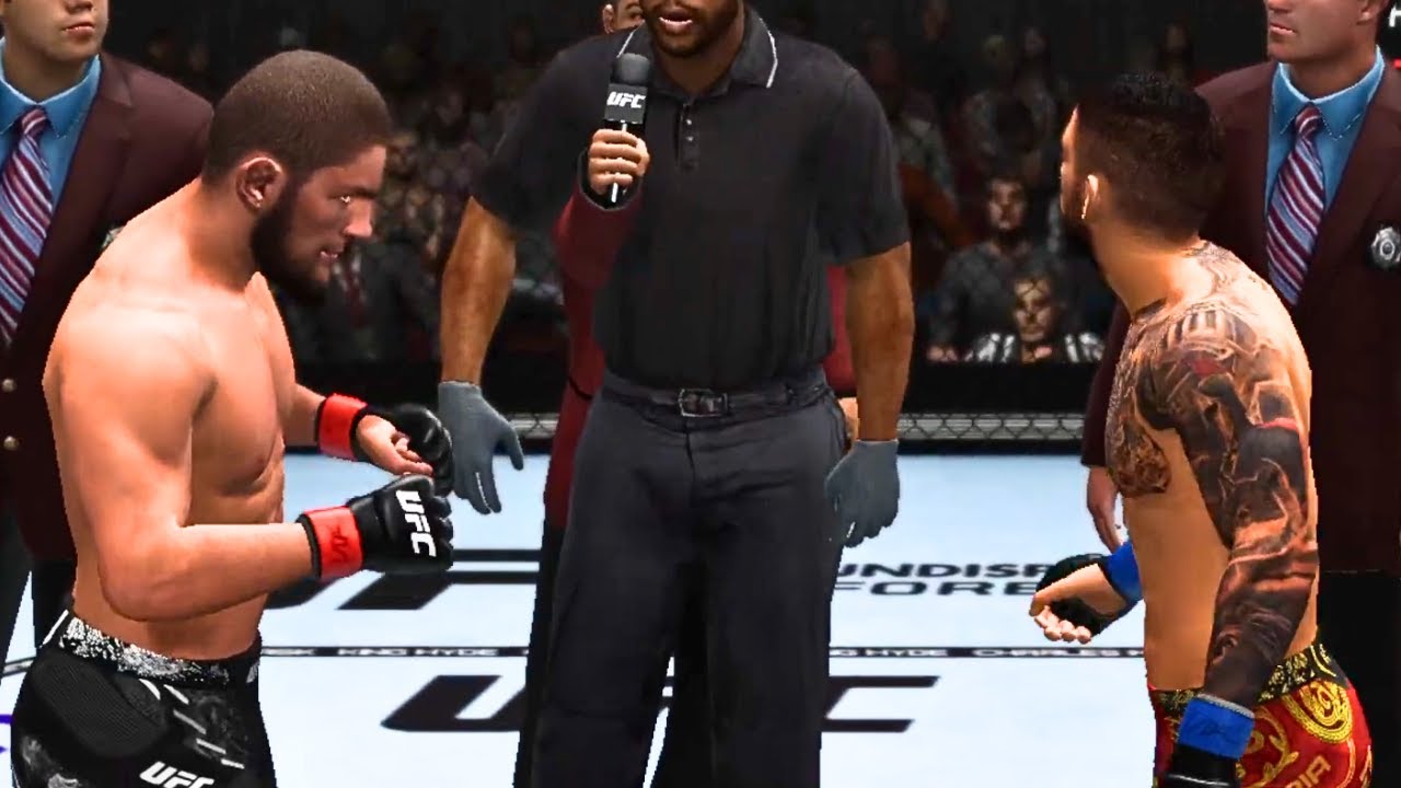 Khabib Nurmagomedov vs Ilia Topuria FULL FIGHT | UFC Undisputed Forever AI Simulation Gameplay