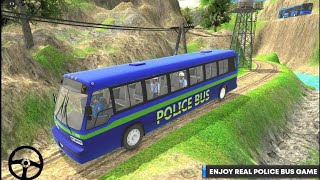 Police Bus Driving Simulator - Police Coach Driver Game - Android Gameplay screenshot 1