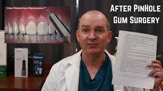 What not to do after pinhole gum surgery