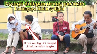 Wulan Pengamen Suara Merdu nyanyi didepan orang pacaran..!!!begini reaksinya