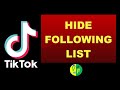 How to HIDE your following list on TikTok → IN 30 SECONDS ✔️How to hide tiktok followers guide 2023