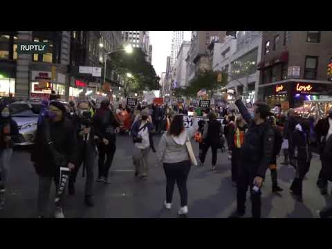 LIVE: Protesters gather in NYC after 59th US presidential election