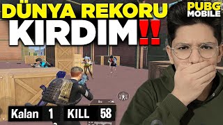 DÜNYA KİLL REKORUNU KIRDIM!! 58 KİLL ALDIM!  PUBG MOBİLE